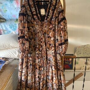 NWT Free people cassis maxi dress xs